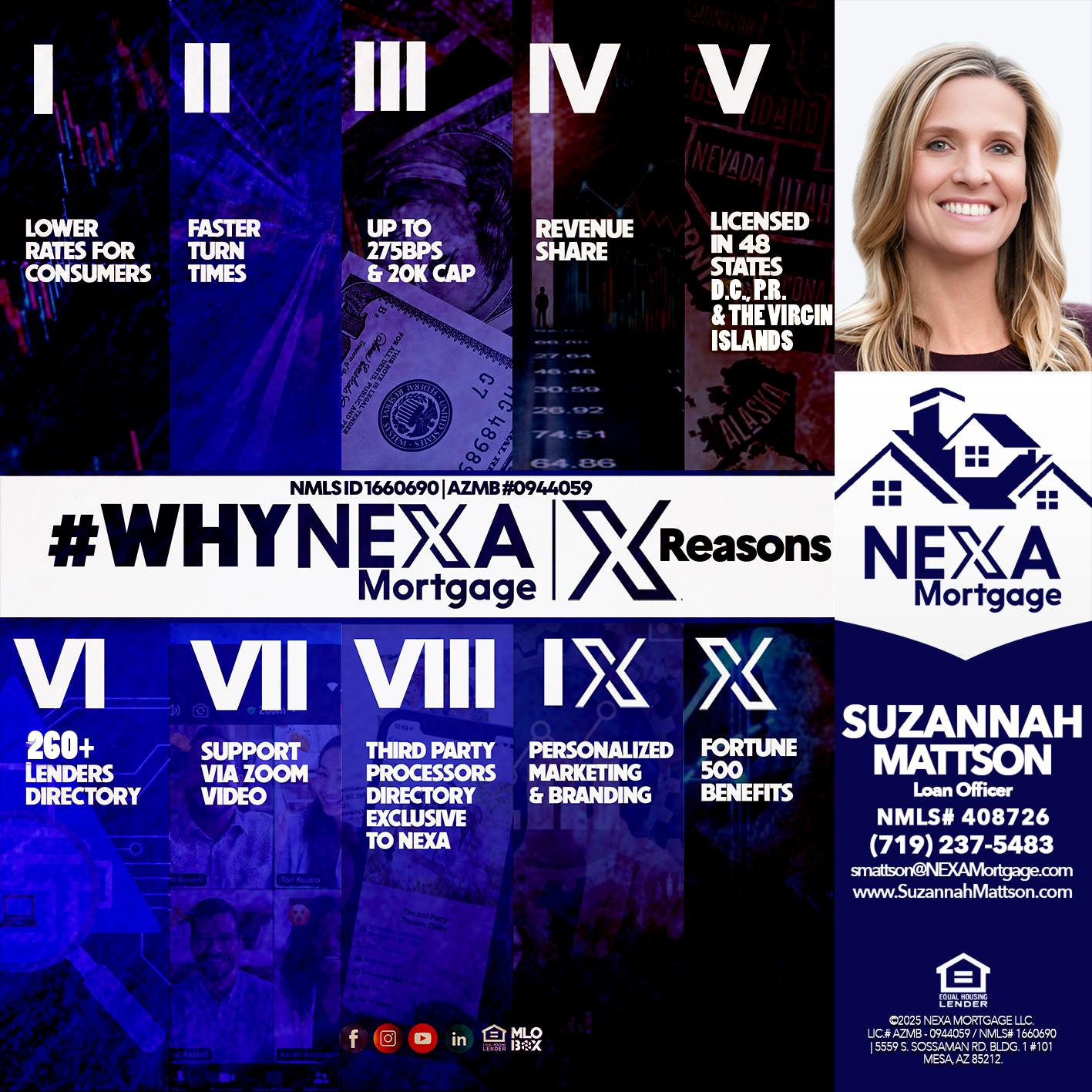 WHYNEXA TOP X - Suzannah Mattson -Brokering Loan Officer