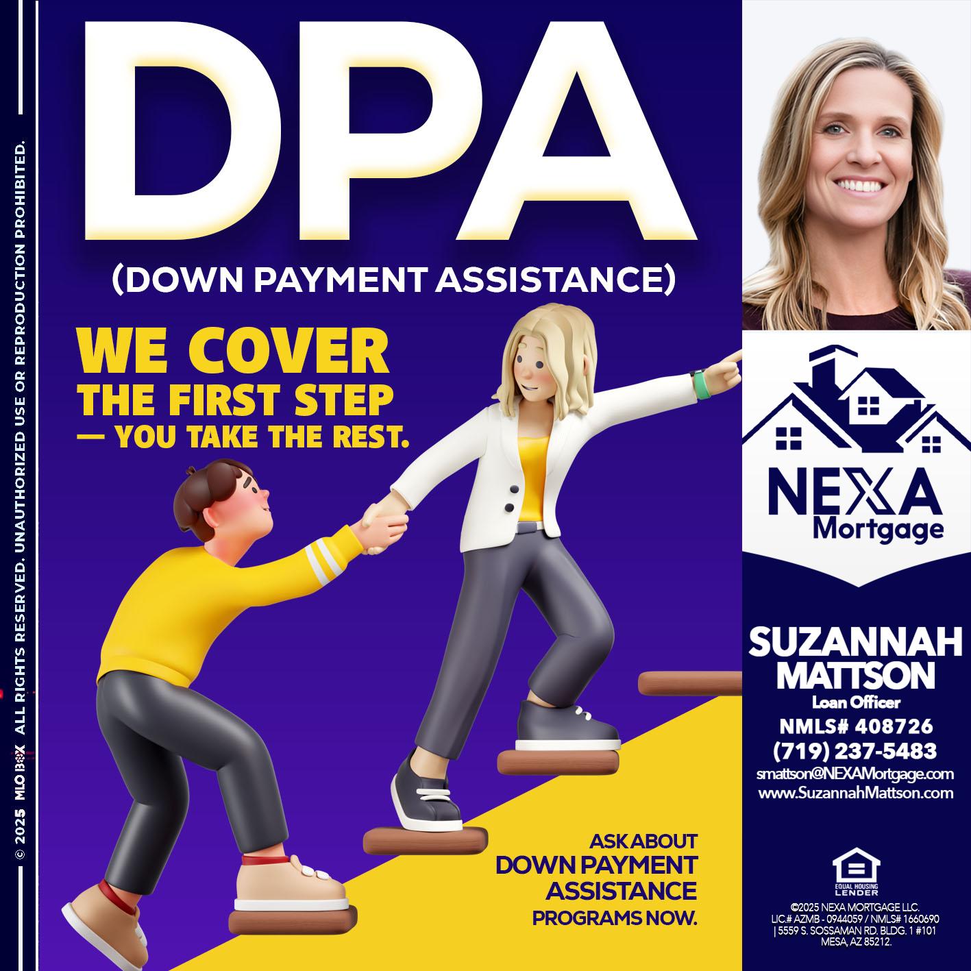DPA LOANS - Suzannah Mattson -Brokering Loan Officer