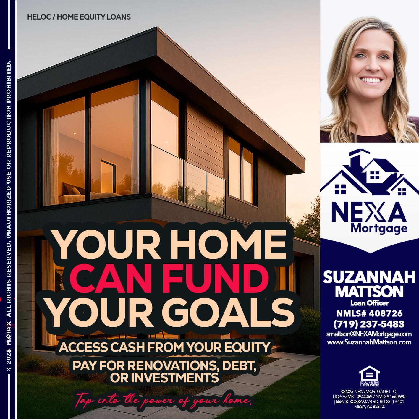 HELOC - Suzannah Mattson -Brokering Loan Officer