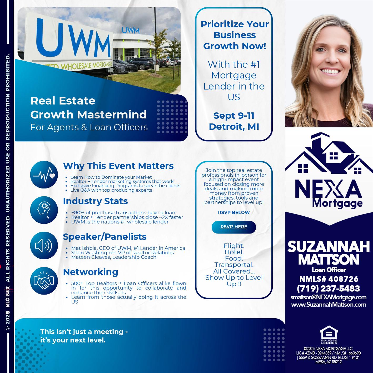 DETROIT TRIP - Suzannah Mattson -Brokering Loan Officer