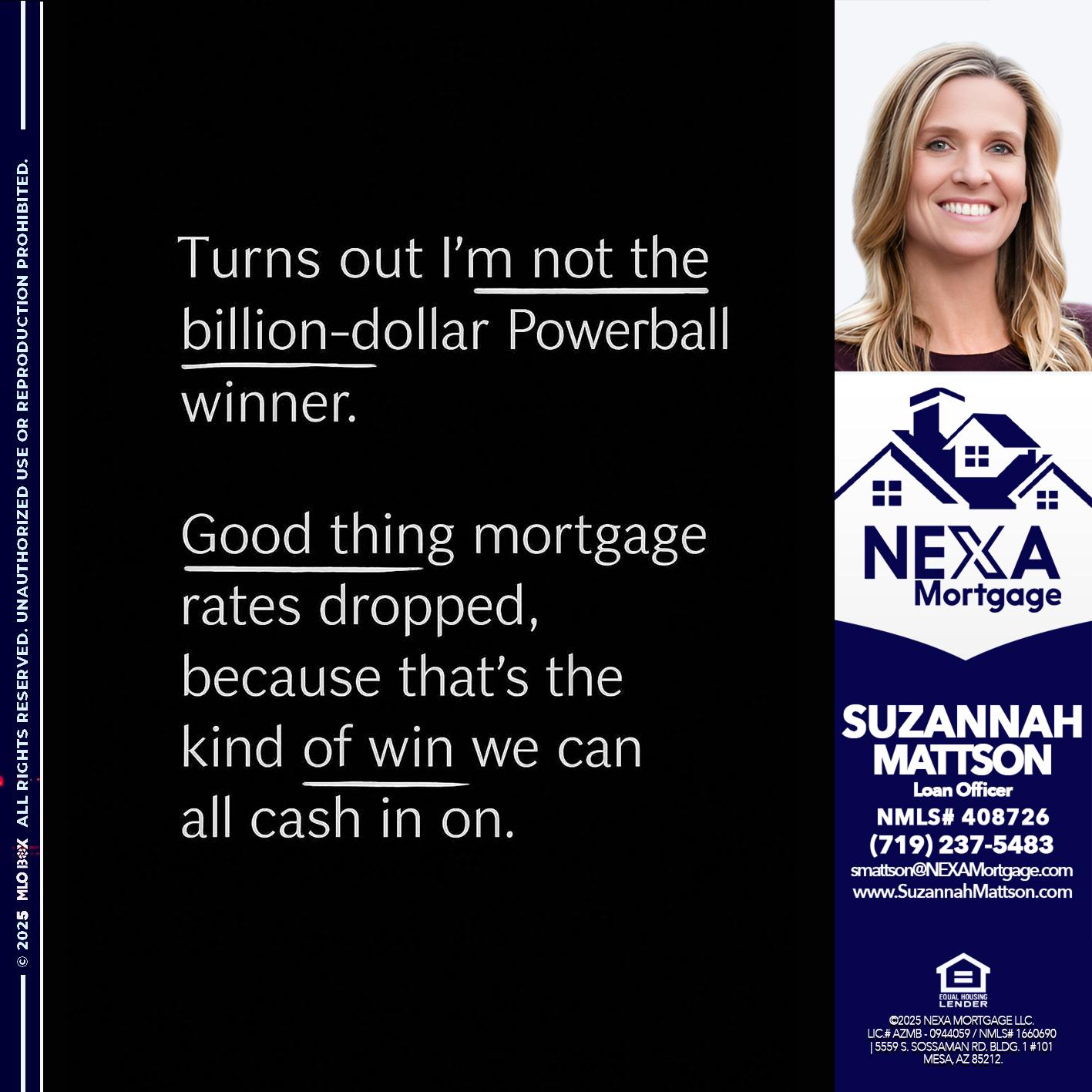TURNS OUT - Suzannah Mattson -Brokering Loan Officer