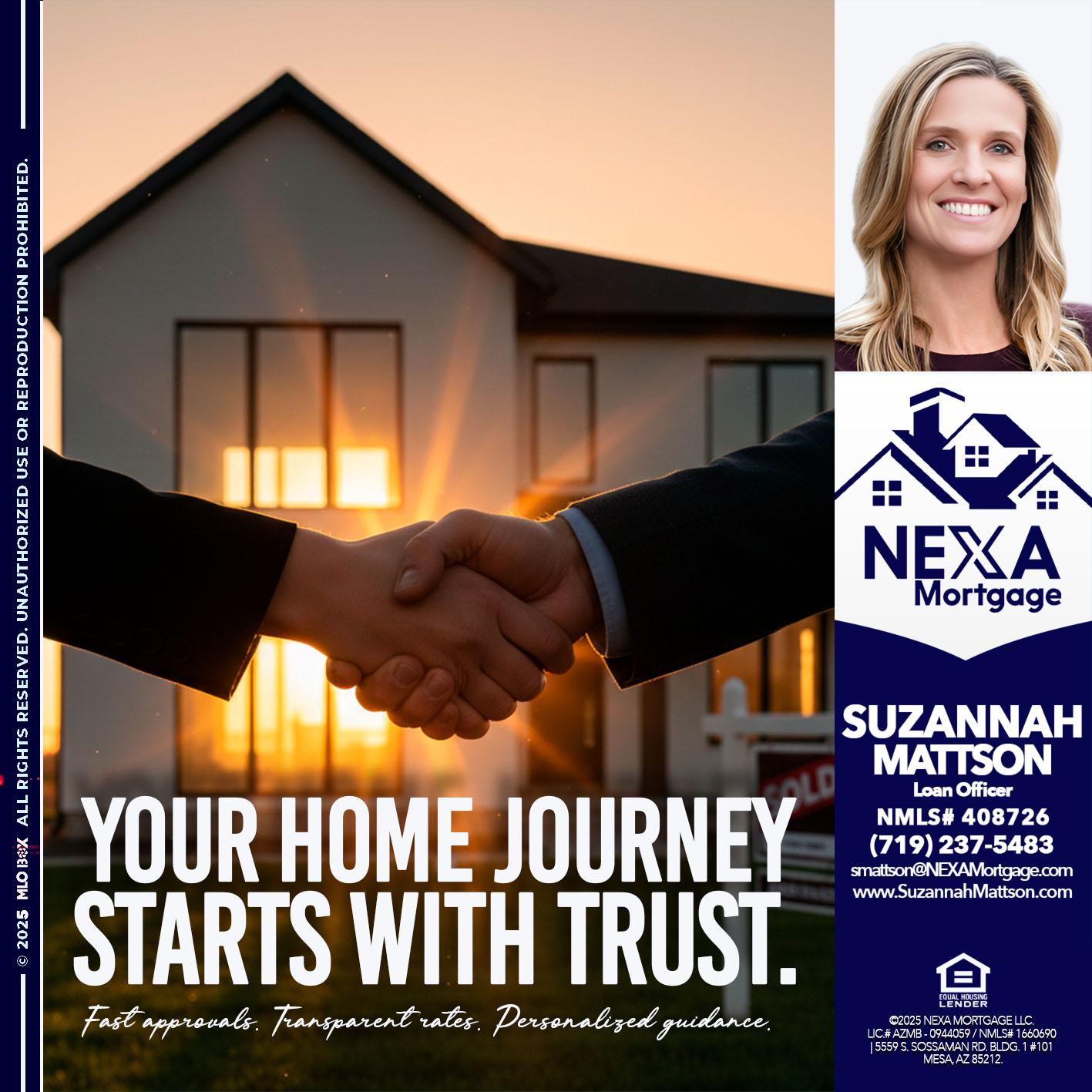your home - Suzannah Mattson -Brokering Loan Officer