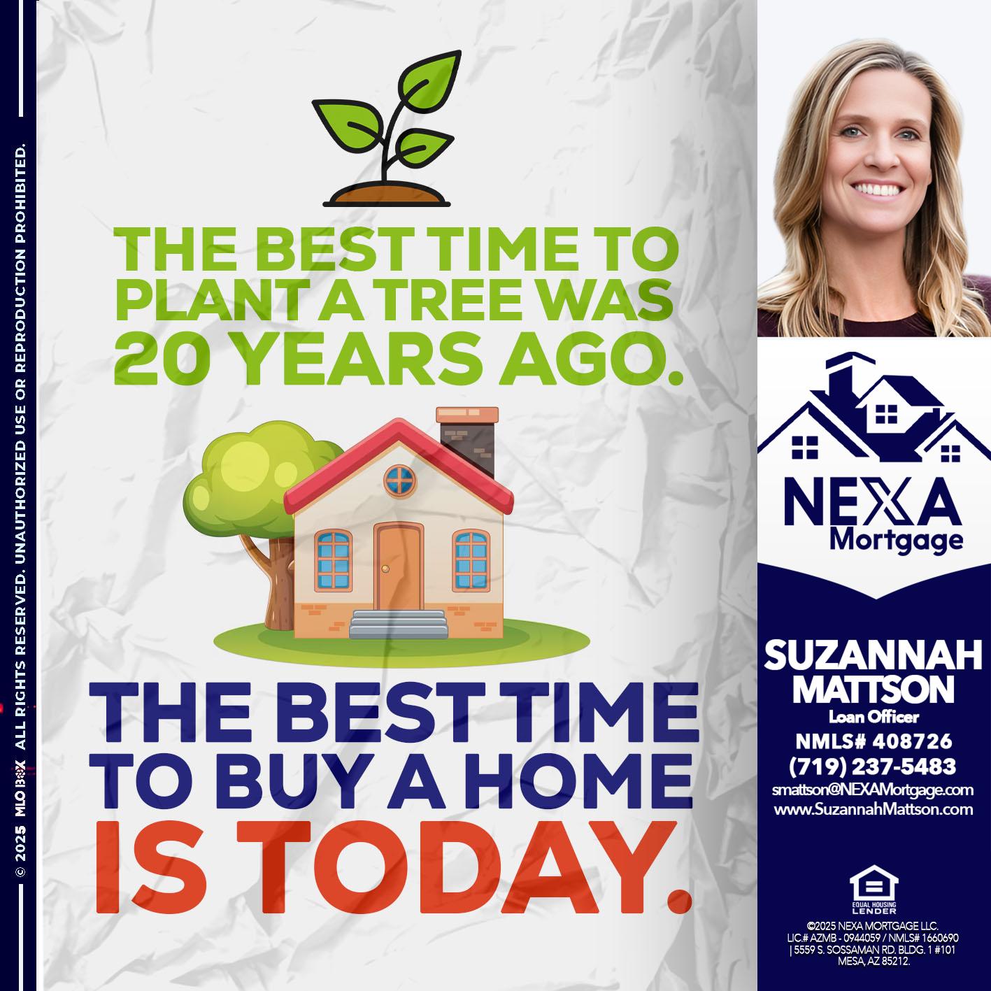 BEST TIME TO - Suzannah Mattson -Brokering Loan Officer