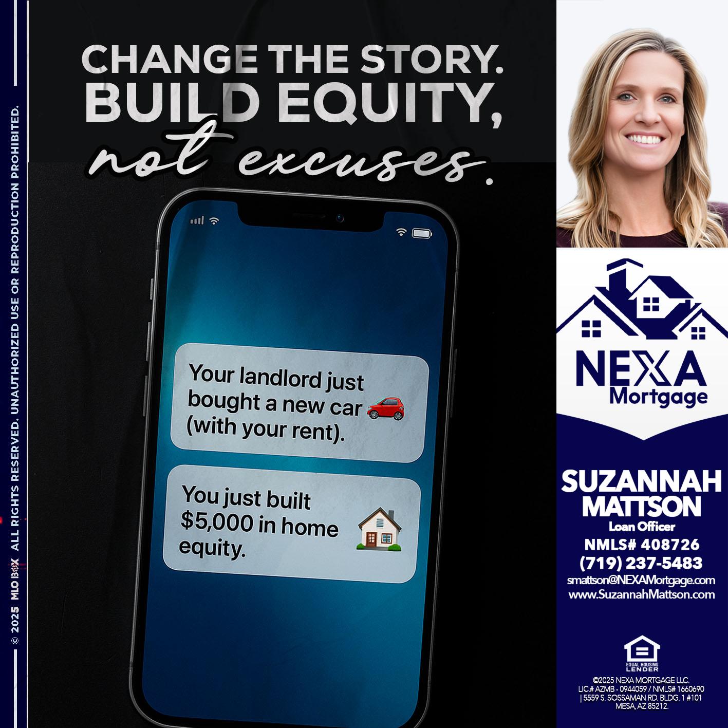 CHANGE THE HISTORY - Suzannah Mattson -Brokering Loan Officer