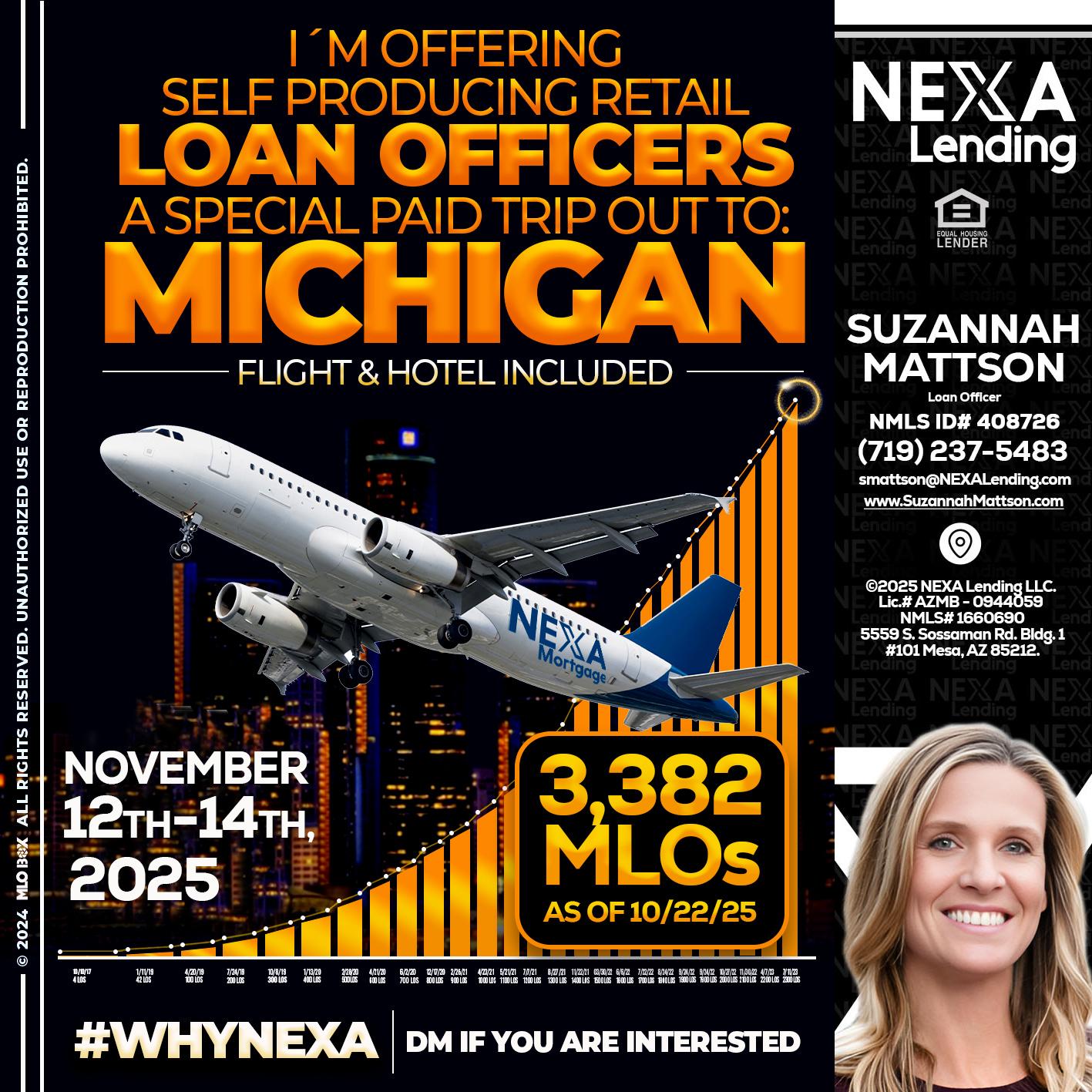 michigan trip - Suzannah Mattson -Brokering Loan Officer