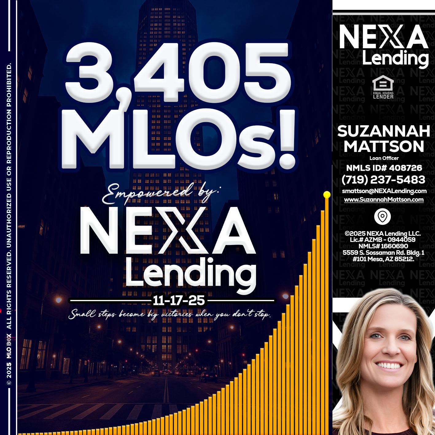 3405 MLOs - Suzannah Mattson -Brokering Loan Officer