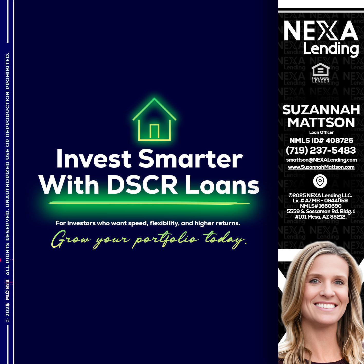 DSCR - Suzannah Mattson -Brokering Loan Officer