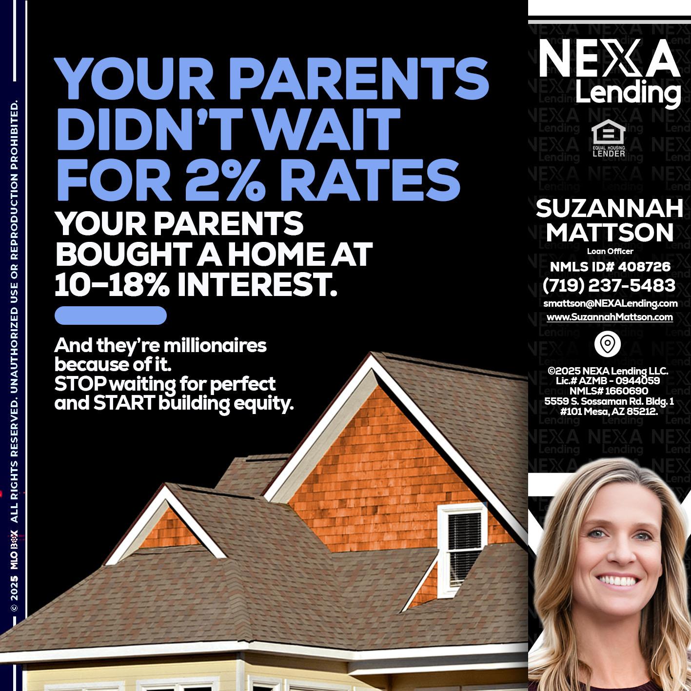 YOUR PARENTS - Suzannah Mattson -Brokering Loan Officer