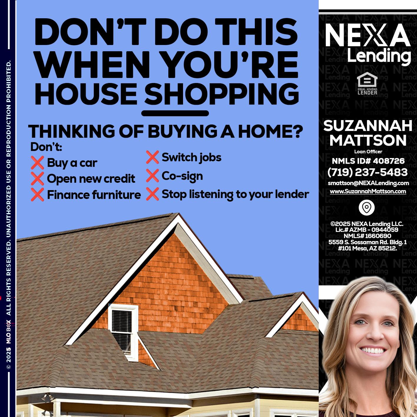 DONT DO THIS - Suzannah Mattson -Brokering Loan Officer