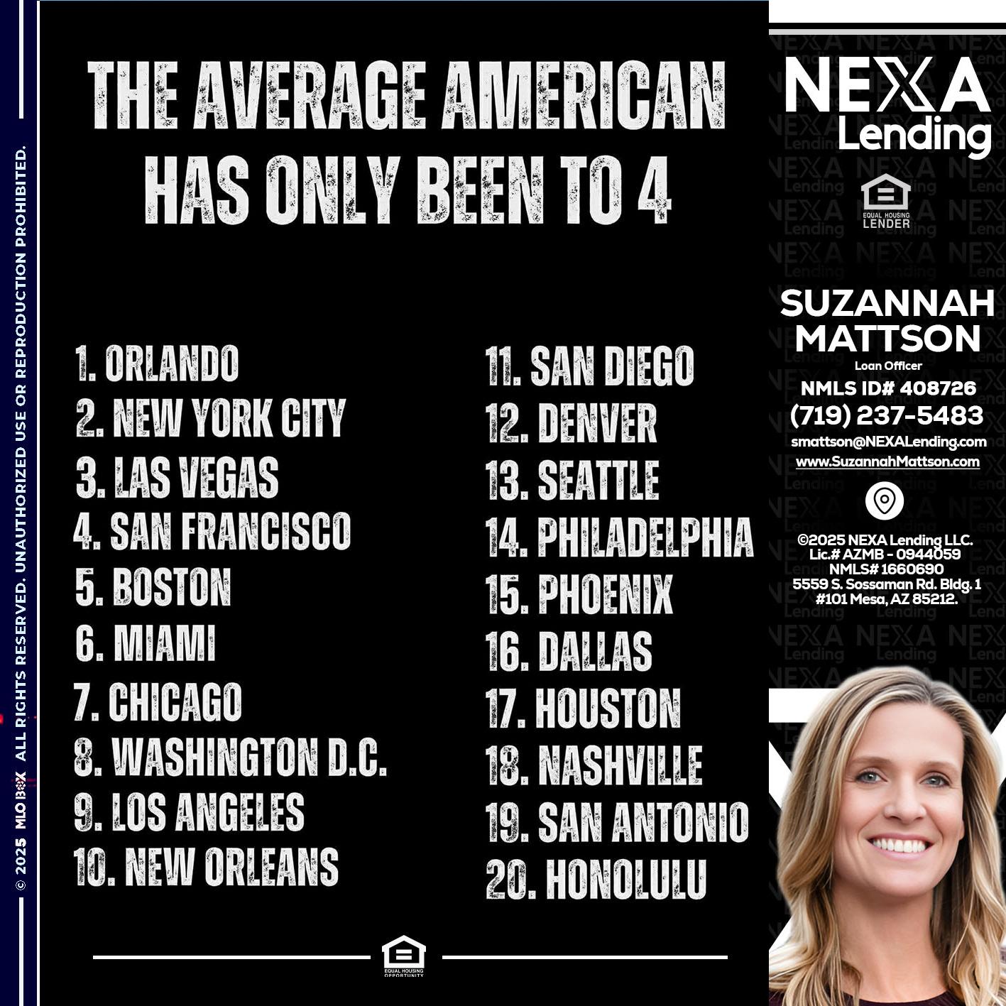 THE AVERAGE AMERICAN - Suzannah Mattson -Brokering Loan Officer