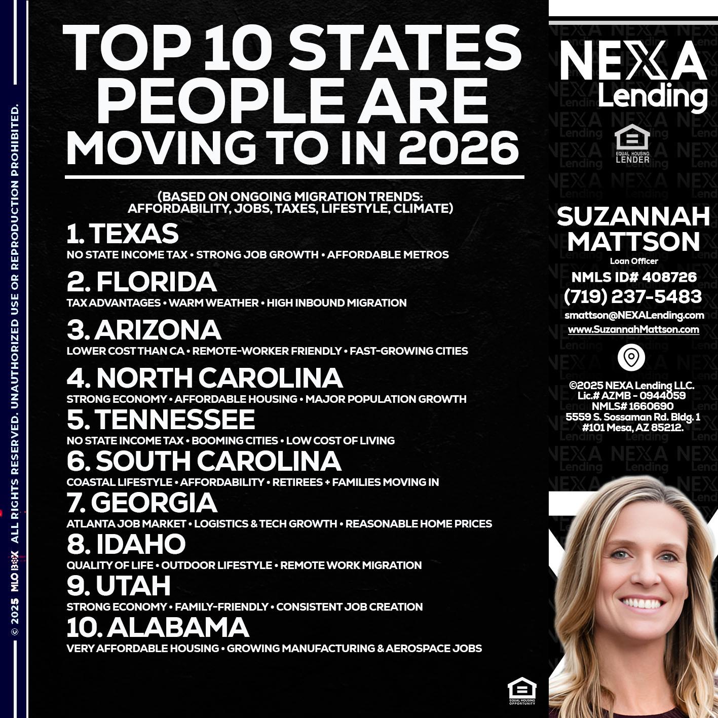 top 10 - Suzannah Mattson -Brokering Loan Officer