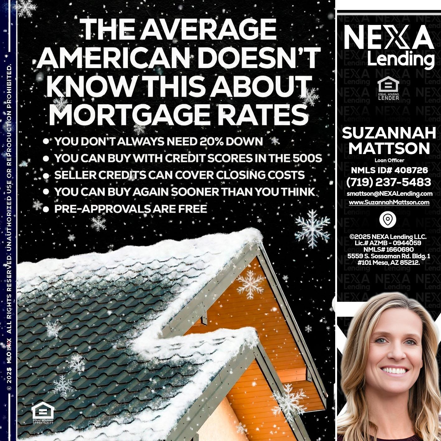 THE AVERAGE - Suzannah Mattson -Brokering Loan Officer