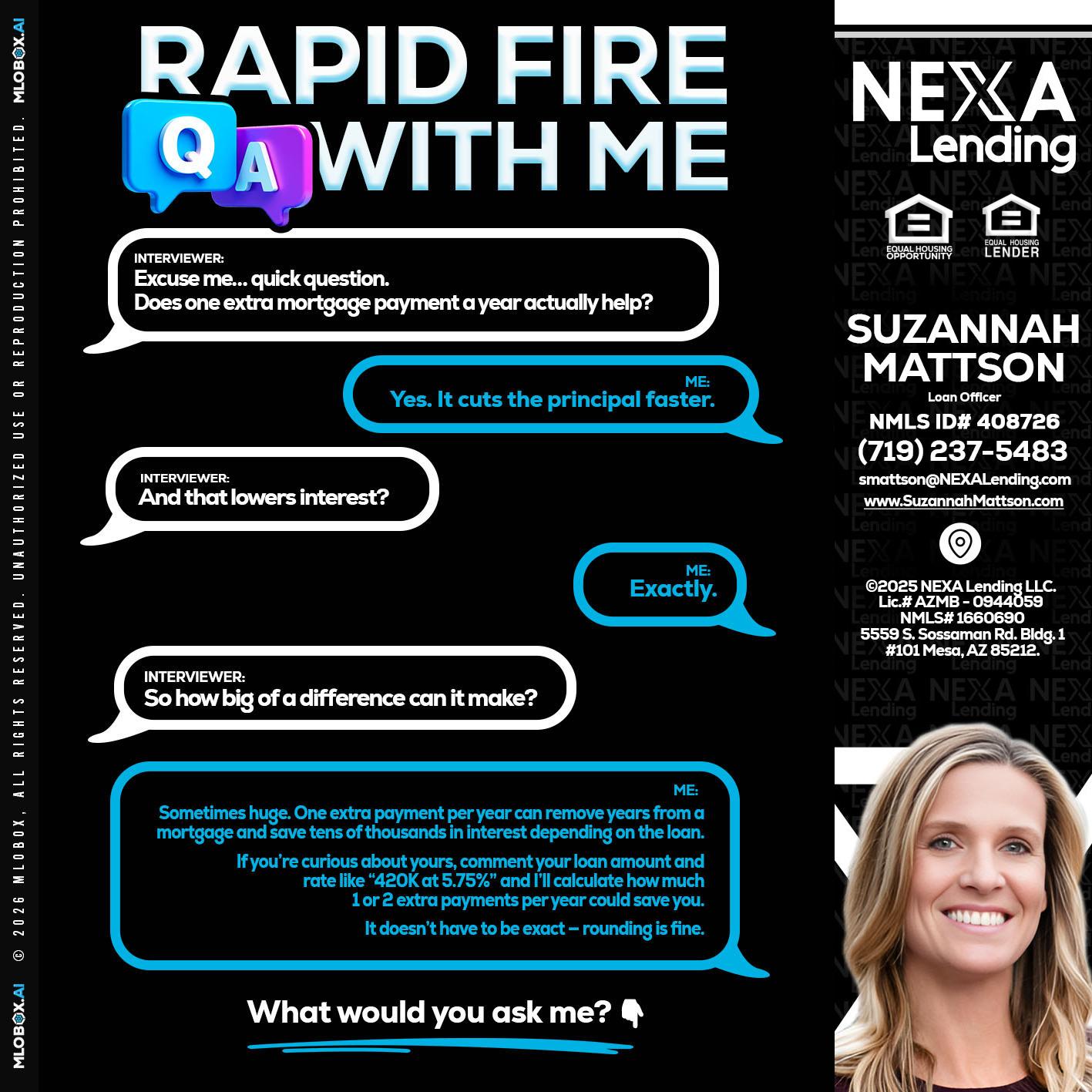 RAPID Q&A - Suzannah Mattson -Brokering Loan Officer