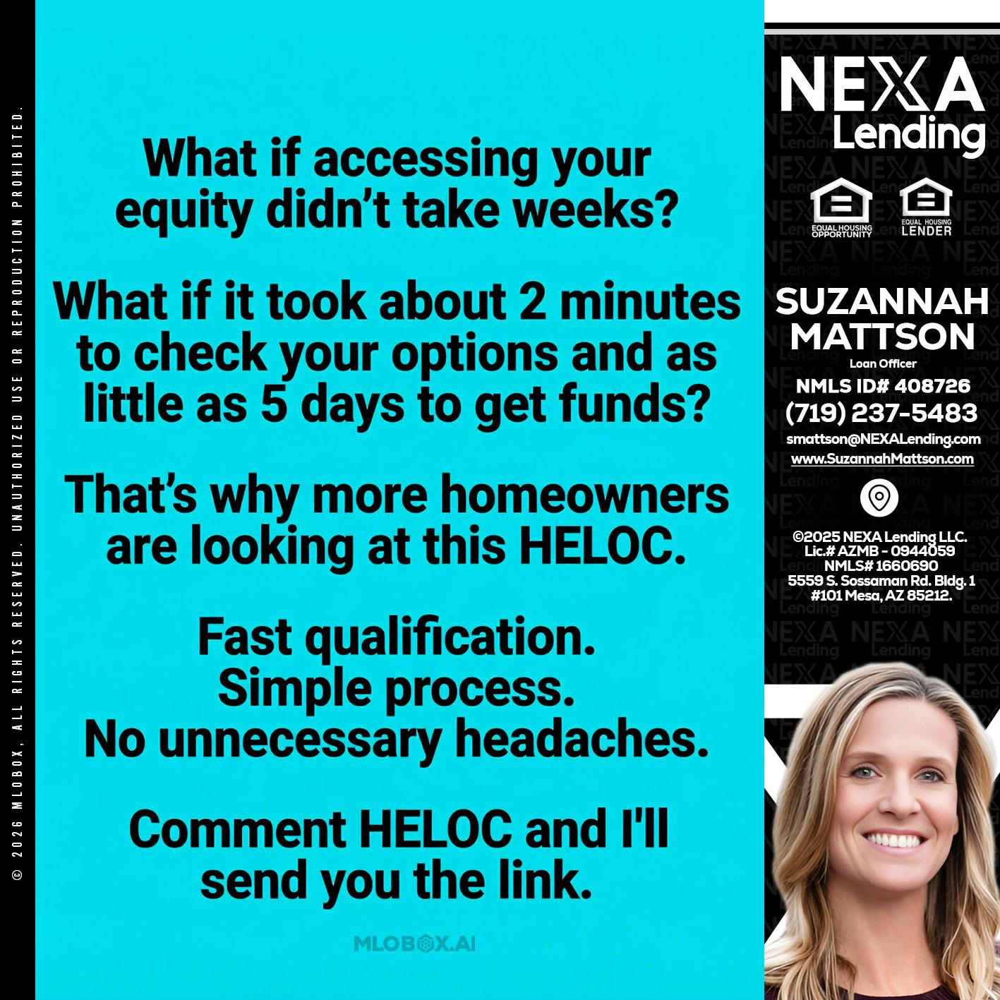 what if - Suzannah Mattson -Brokering Loan Officer