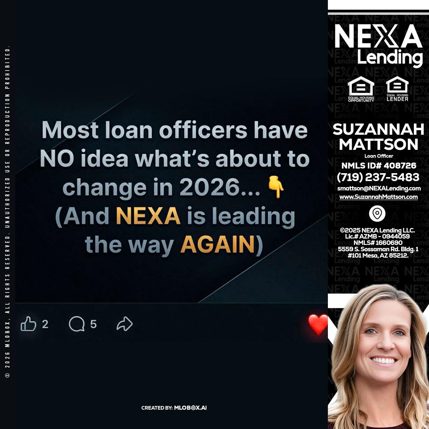 most loan officers - Suzannah Mattson -Brokering Loan Officer