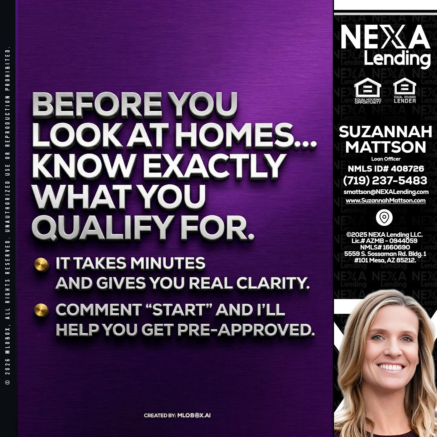 BEFORE YOU - Suzannah Mattson -Brokering Loan Officer
