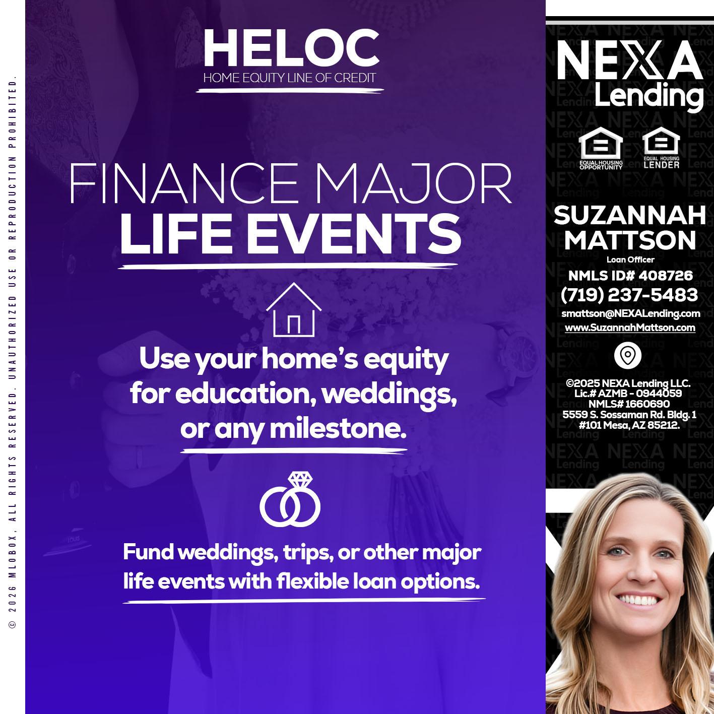 HELOC - Suzannah Mattson -Brokering Loan Officer