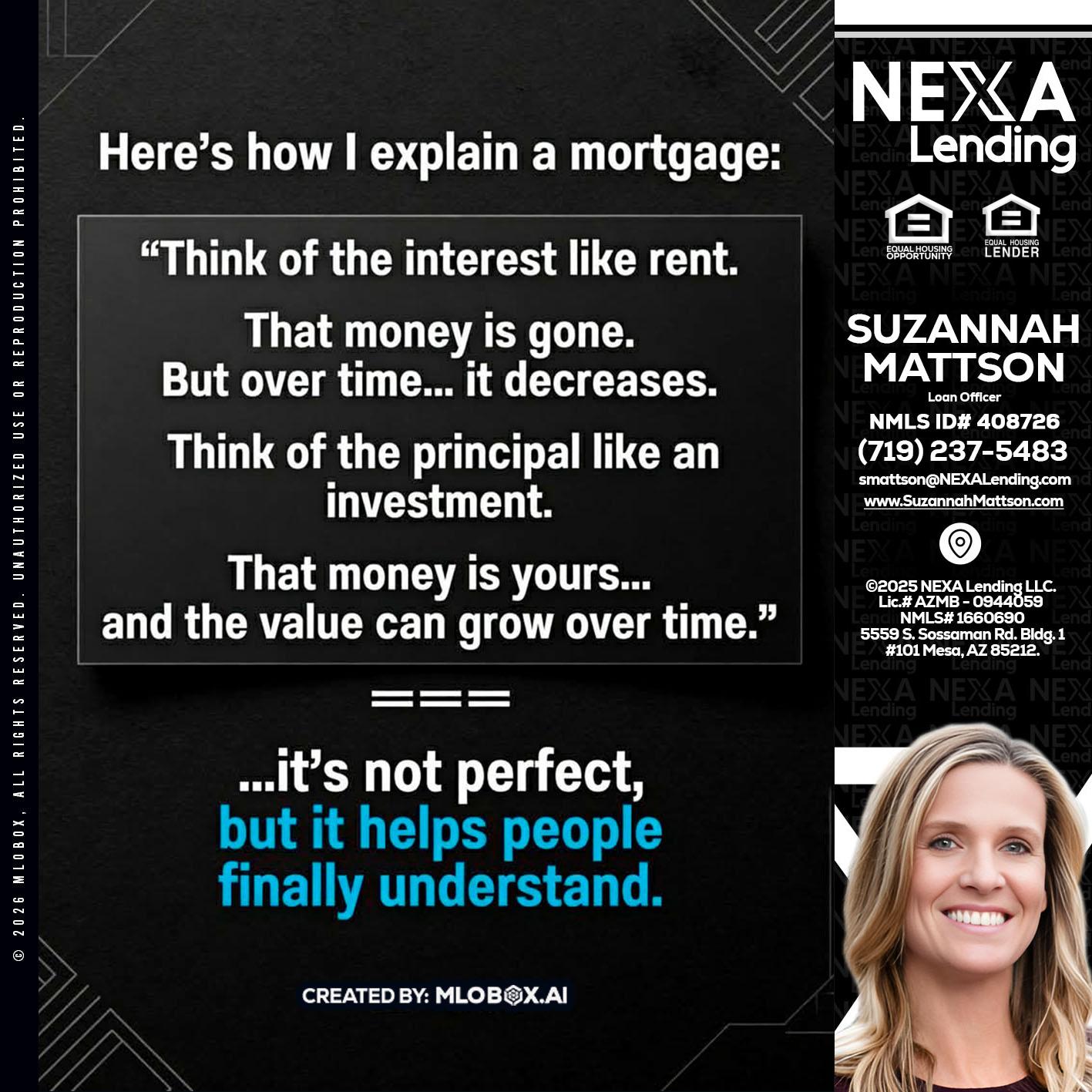 HERES NOW - Suzannah Mattson -Brokering Loan Officer