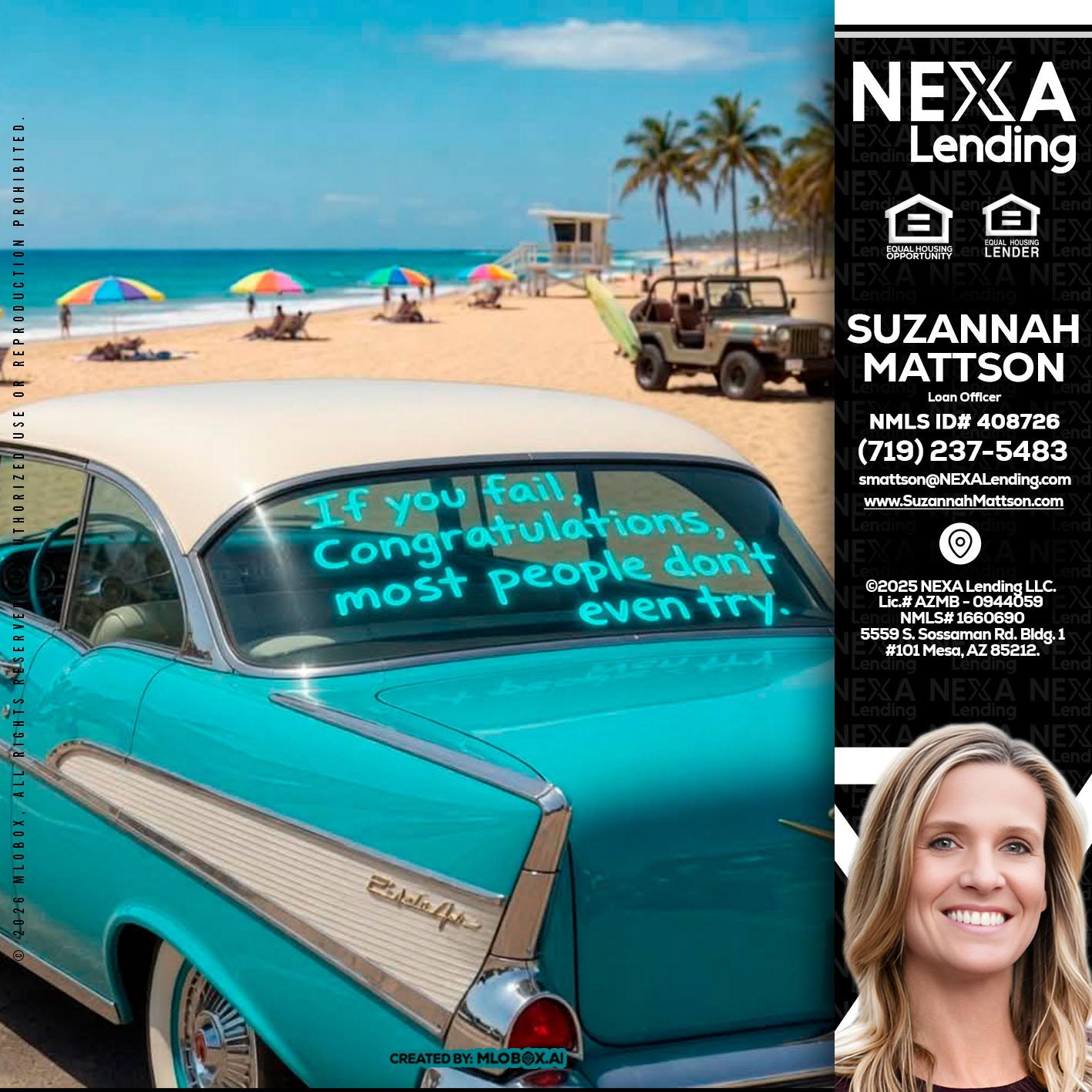 if you - Suzannah Mattson -Brokering Loan Officer