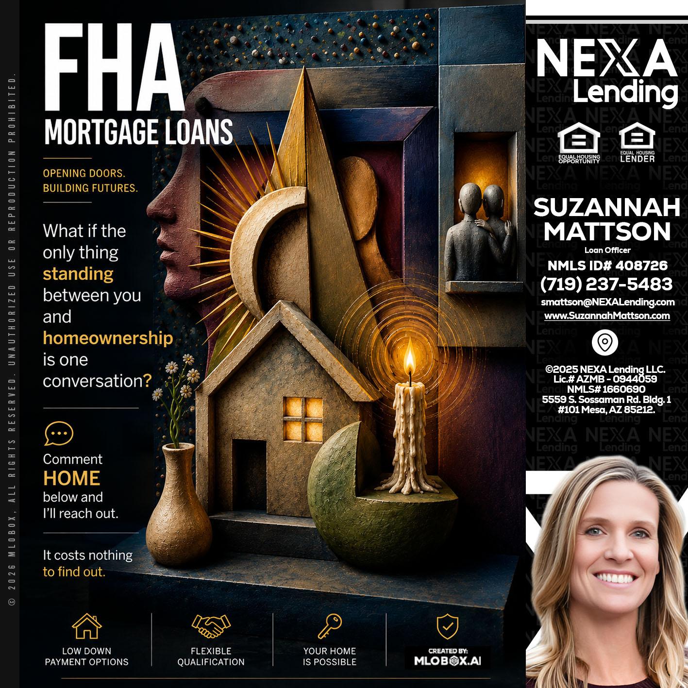 FHA - Suzannah Mattson -Brokering Loan Officer