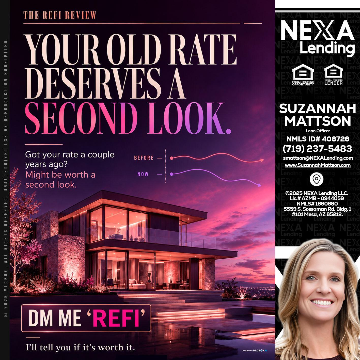 YOUR OLD - Suzannah Mattson -Brokering Loan Officer